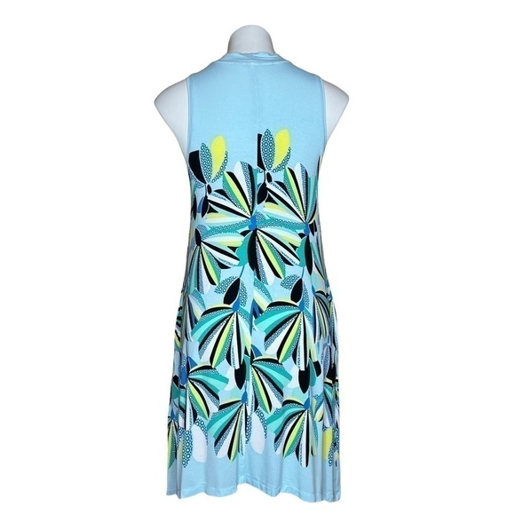 Kaari Blue Floral Multicolor Pattern Blue Dress - Picture 2 of 4